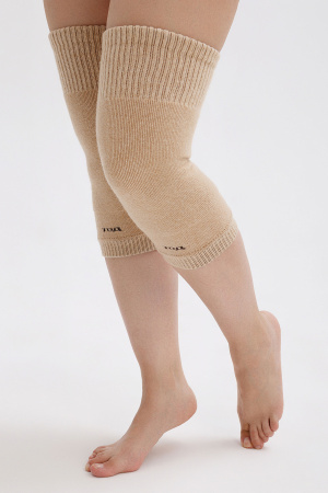 Наколенники длинные 70% шерсть ТОД (F, бежевый)