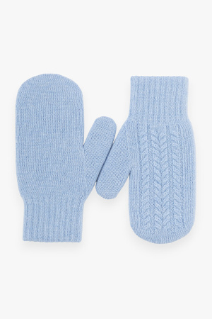Варежки 30120 каш мунх КХ (F, 520 голубой)