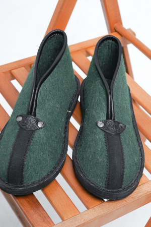 Тапочки войлочные закрытые Bogts (36-37, зеленый)