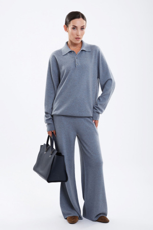 Сорочка 11009-Ж на пугов каш Мунх (M-46, 1402 голубо-синий)