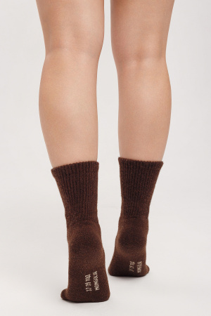 Носки 70% шерсть ТОД (35-37, шоколадный)