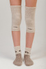 Наколенники короткие 100% шерсть ТОД (F, бежевый )