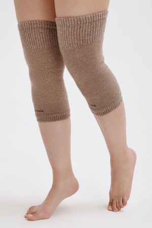 Наколенники длинные 70% шерсть ТОД (F, коричневый )
