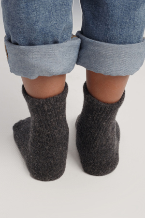 Носки дет 70% шерсть ТОД (32-34, графитовый)