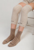 Наколенники длинные 100% шерсть ТОД (F, бежевый )
