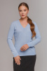 Пуловер жен KW070523 ((720069) 716008WE (718020))) гоби (S-44, 520 голубой)