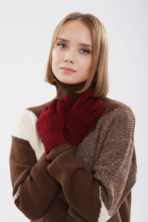 Перчатки 31121 кашемир КХ (F, 46 бордо)