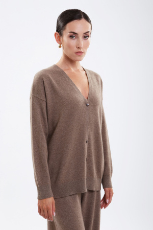 Кардиган жен 08397 каш мунх (M-46, 57 коричневый)