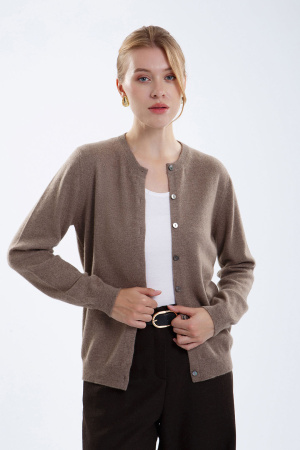 Кардиган жен 08478 (08179) каш Munkh (M-46, 57 коричневый)