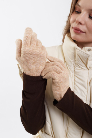 Перчатки взрослые 70% шерсть ТОД (1, бежевый )