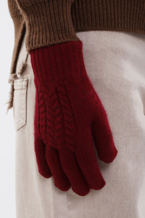 Перчатки 31121 кашемир КХ (F, 46 бордо)