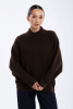 Кардиган жен с высок ворот на молн 4223а yawo Бодиос (48-50 (L-XL), 8 шоколад)