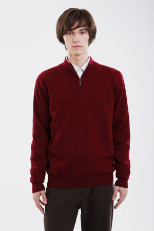 Сорочка муж 11008 на молнии каш Мунх (L-48, 46 бордо)