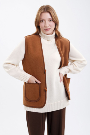 Жилет валяный вербл ТОД (44, рыжий)