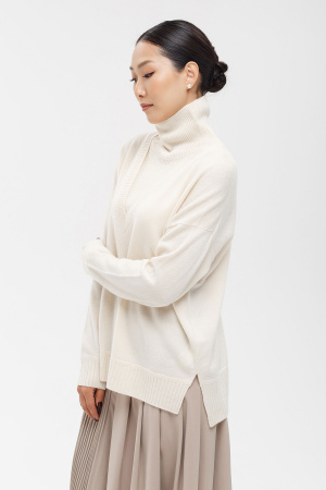 Свитер жен 12156 мунх (M-46, 997 кремовый)