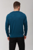 Джемпер муж KМ043844 каш+шелк гоби (M-46, 971 сине-зелен)