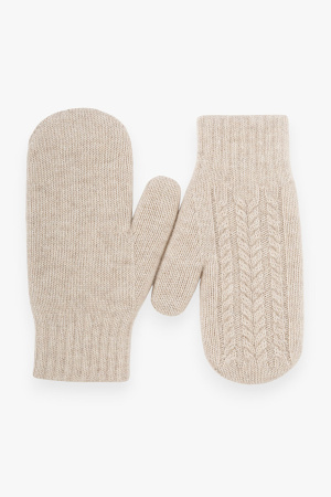Варежки 30120 каш мунх КХ (F, 02 бежев)