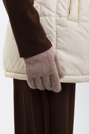 Перчатки взрослые 70% шерсть ТОД (2 , коричневый )