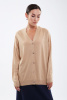 Кардиган жен 08257 шелк+каш Мунх  (M-46, 417 беж)