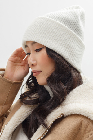 Шапка c отворотом ШК-101832 КАШЕМИР ХАУС (MAGNAG) (F, 01 белый)