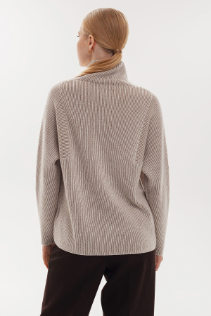 Свитер жен 03-23-301-OC Гоеол (F, 755/G8/MX D2-1Gold бел*кор*зол люр)