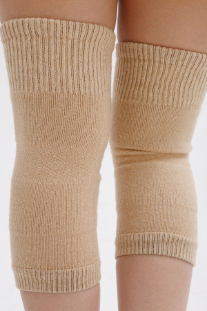 Наколенники длинные 70% шерсть ТОД (F, бежевый)