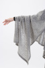 Палантин шерсть вязанный ТОД (70*200, серый)
