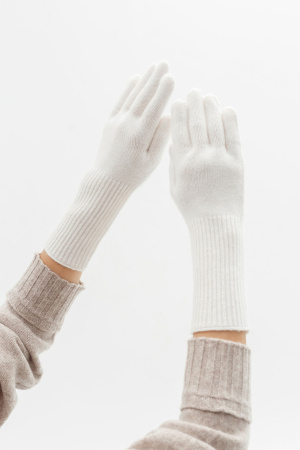 Перчатки удлинен ШК-31013 КАШЕМИР ХАУС (MAGNAG) (F, 01 белый)