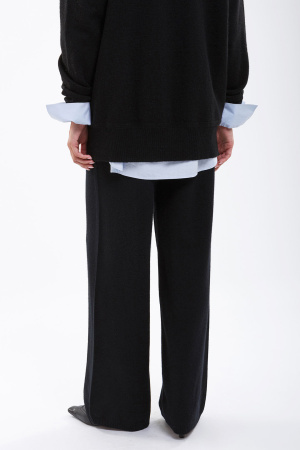 Брюки жен 05151 каш Мунх широкий пояс (2XL-52, 81 черный)