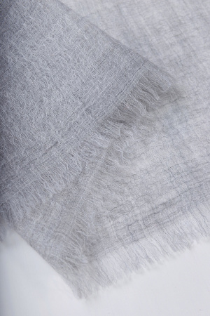 Палантин 221-0125-007 Хан Богд (190*100, сер*полоска борд*полоска син)