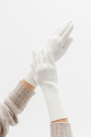 Перчатки удлинен ШК-31013 КАШЕМИР ХАУС (MAGNAG) (F, 01 белый)