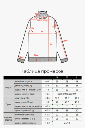 Свитер жен 12180 каш Munkh (2XL-52, 1717 малиново-красный)